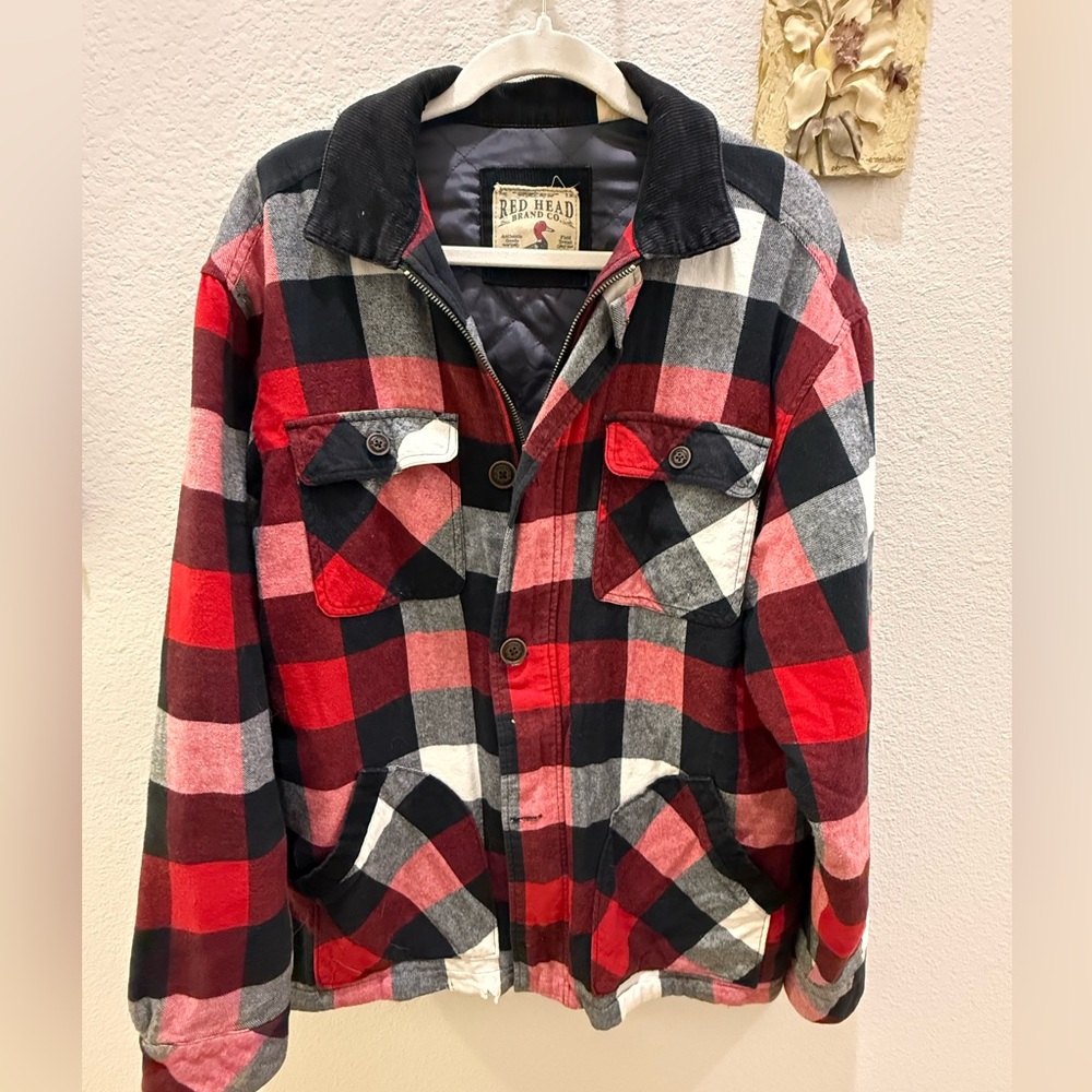 RedHead Plaid Shirt Jacket